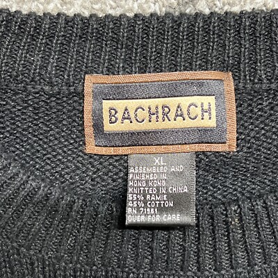 画廊 Bachrach Mens Sweater Size XL Vintage Coogi Style Pullover