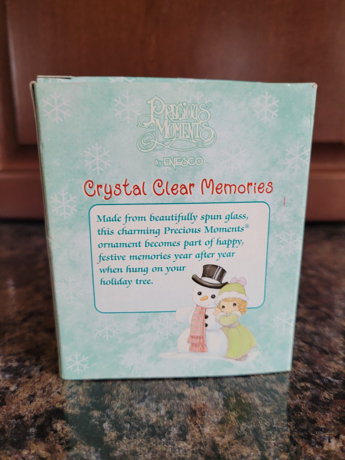 Precious Moments Crystal Clear Memories Spun Glass Ornament 2000 Girl ...