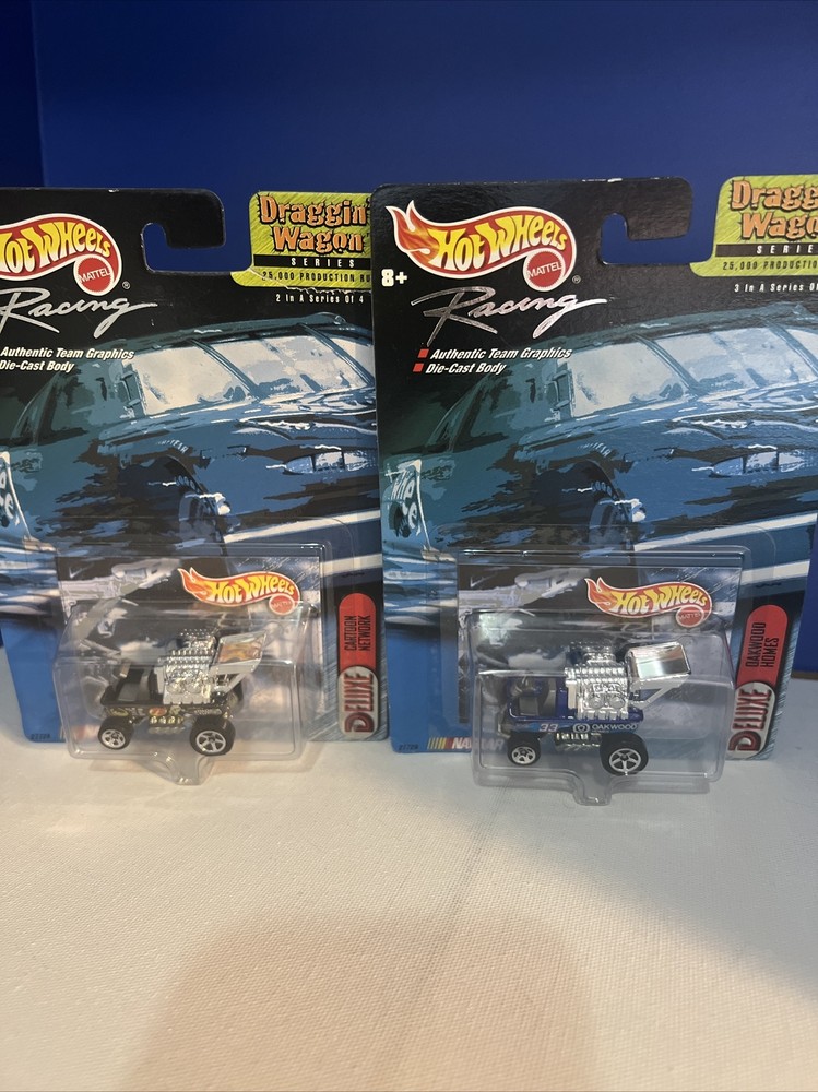 1999 Hot Wheels Racing  DRAGGIN' WAGON’s #2 Cartoon Network #3 Oakwood Homes Set