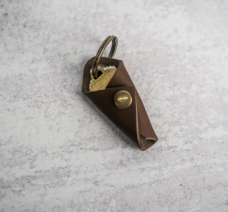 2 Llaveros de Cuero, Estuche para Llaveros, Llavero para Moto, Llavero, Organizador de Llaves Regalo Foto 2 de 4