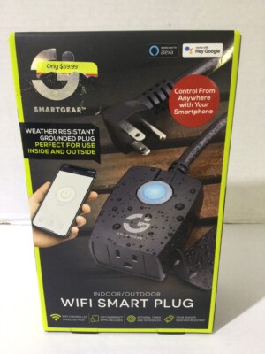 Smartgear Indoor Outdoor Wifi Smart Plugs (CJL042027)