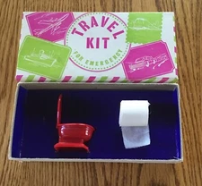 Vintage 1967 Travel Kit For Emergencies - H. Fishlove & Co.Gag Gift - RARE