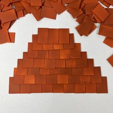 Dolls House 1:12th Scale Styrene Miniature Roof Tiles 6 Colours 250/500/750/1000