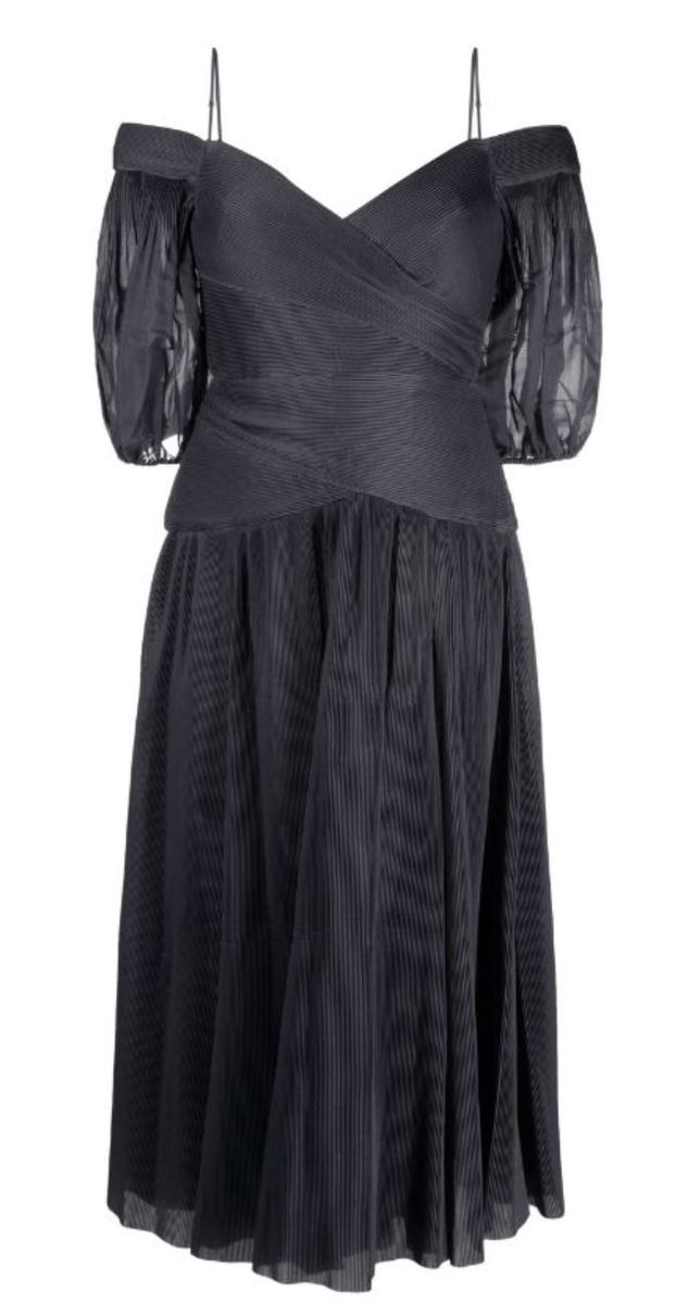 knee length dresses for ladies Zimmerman Pleated Mini Dress Lapis – blueandcream main image 1
