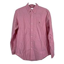 Ralph Lauren Mens Oxford Shirt Pink Size S/P