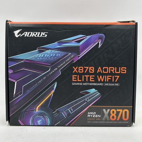 GIGABYTE X870 AORUS Elite WIFI7 AMD AM5 LGA 1718 Motherboard, ATX, DDR5