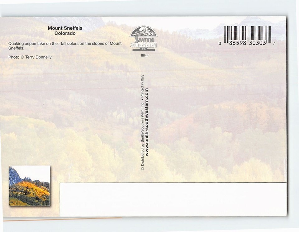 Postcard Mount Sneffels Colorado USA eBay