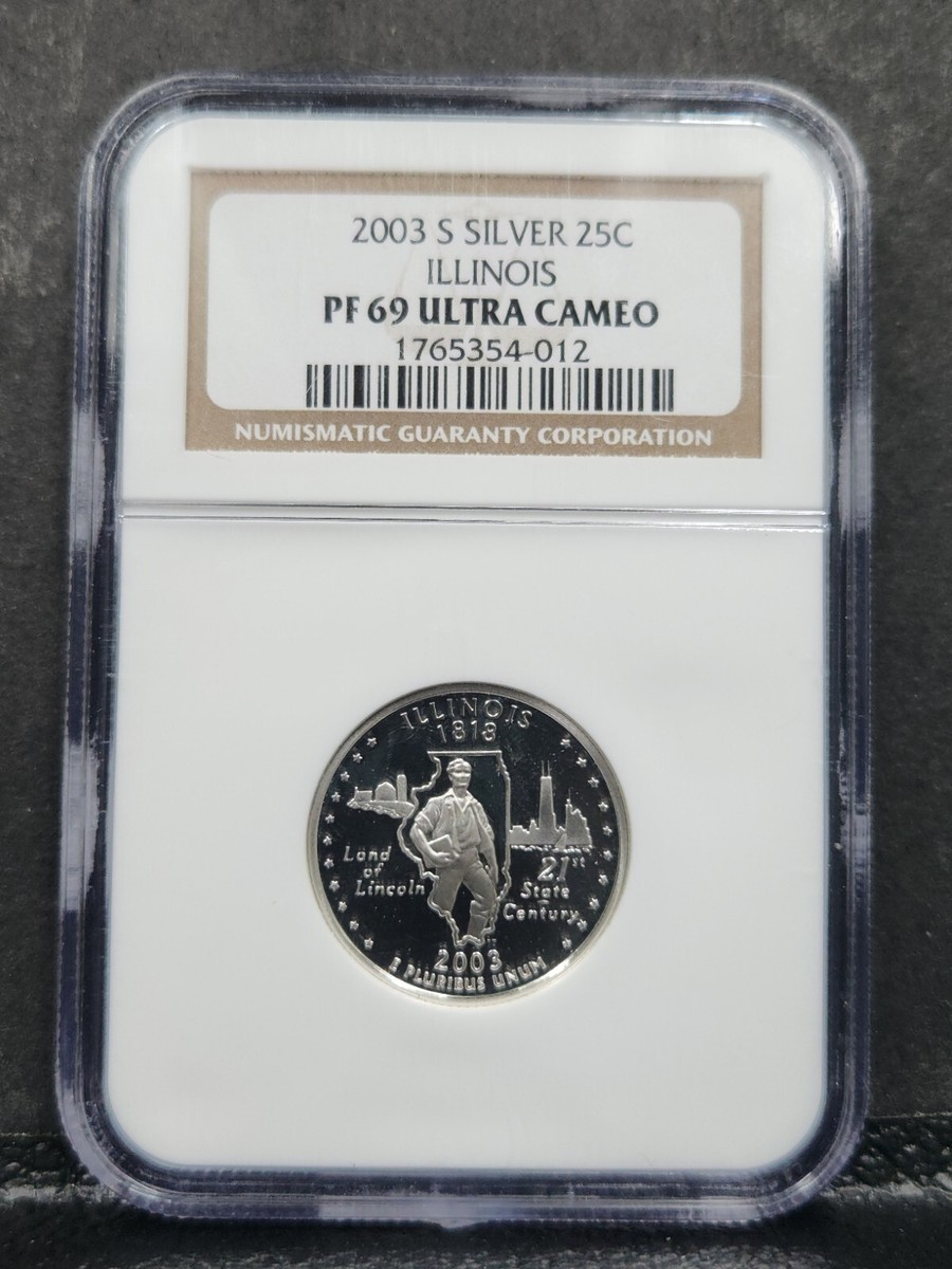 TWENTY FOUR  Season Ⅱ、Ⅲ　collector'sbox 2003-S Silver 25c Illinois Proof Quarter PF 69 Ultra Cameo