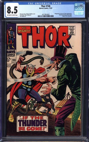 THOR #146 CGC 8.5 OW/WH PAGES // ORIGIN OF THE INHUMANS MARVEL COMICS 1967