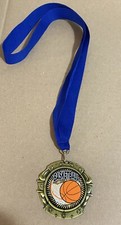 Youth Basketball Award Die Cast Metal Ribbon
