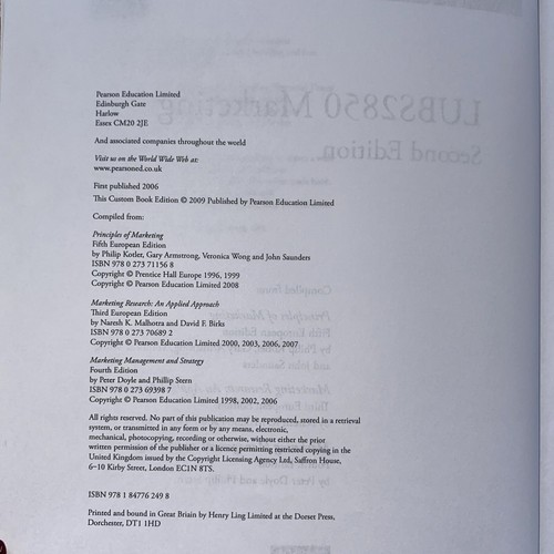 LUBS2850 MARKETING (Second Edition) By Robert Duke - Picture 3 of 6