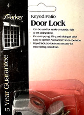 Patio Sliding Door Lock w. 2 keys, Heavy Duty Security Bar Easy installation