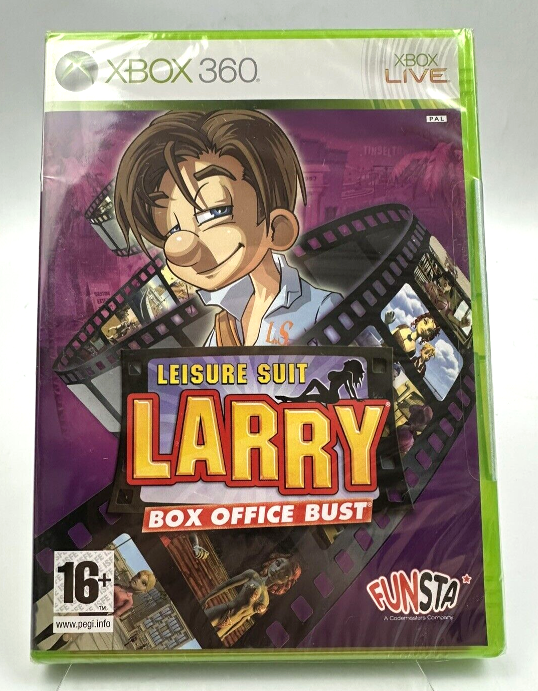 Xbox 360 Leisure Suit Larry Box Office Bust, New Factory Sealed - **Flaw**