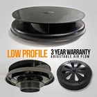 BLACK Spinning Rotary Van Roof Air Vent Extractor Ventilator - For FORD TRANSIT