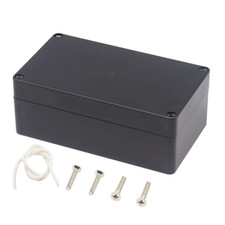 Zulkit Waterproof Plastic Project Box ABS IP65 Enclosure Black
