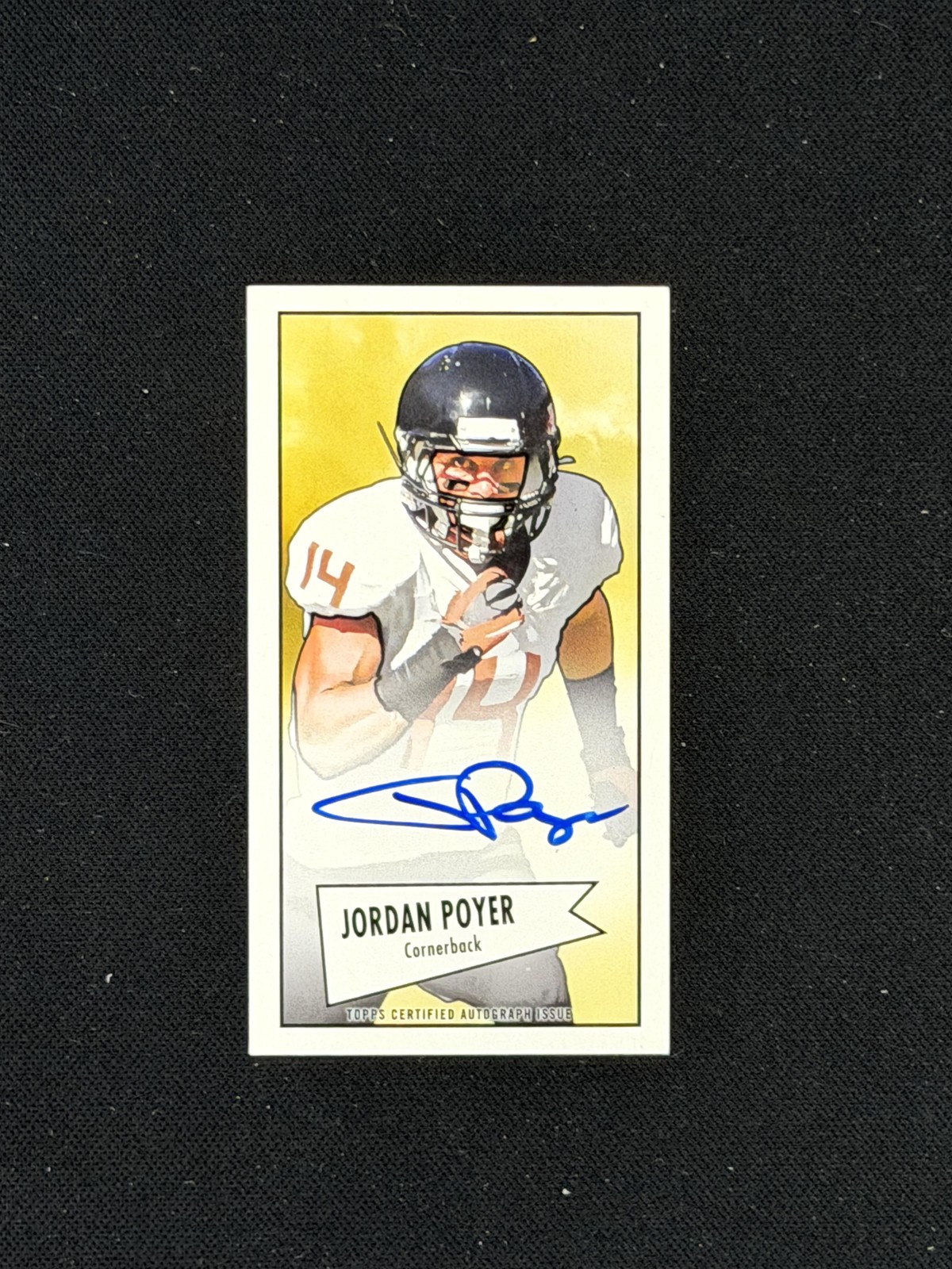 Jordan Poyer Bowman 1952 Mini #52BJP Autograph