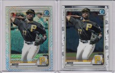 2 * KEBRYAN HAYES * 2020 BOWMAN CHROME MEGA MOJO REFRACTOR BASE RC 