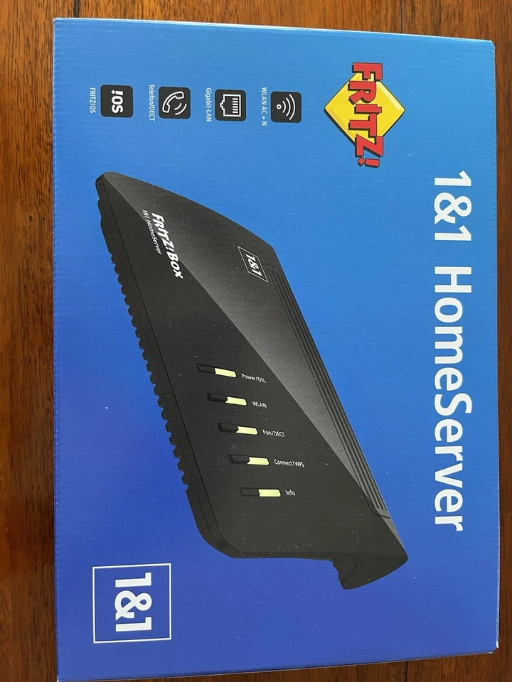 AVM FRITZ!Box 7520 1&1 HomeServer VDSL USB-WLAN-Router Schwarz