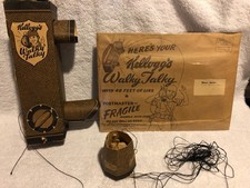 1945 KELLOGG'S WWII WALKY TALKY Mail in Cereal Premium