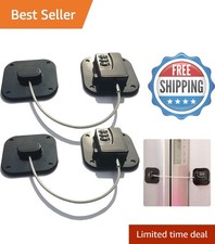 Combination Refrigerator Lock with No Drill Installation - Easy Safe - 2 Pack