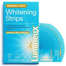 Lumineux Teeth Whitening Strips Kit - 9 Treatments - Peroxide Free - Enamel...