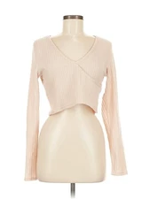 Romwe Women Brown Long Sleeve Top 6