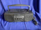 Vintage Sony CFD-V10 Boombox CD Cassette AM/FM Radio Mega Bass Black