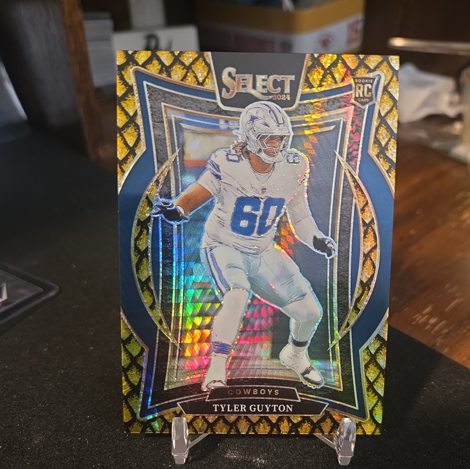 2024 SELECT TYLER GUYTON GOLD DRAGON SCALE ROOKIE SSP 9/10 COWBOYS