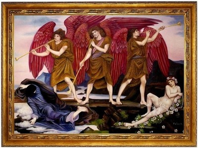 Ölbild Evelyn De Morgan Aurora Triumphans handgemalt GEMÄLDE ÖLGEMÄLDE F:60x80cm