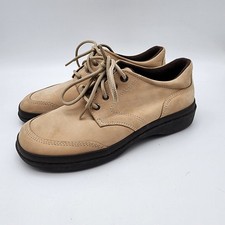 Easy Spirit Estracery Nubuck Loafers Womens Size 6.5M Tan Suede Lace Up Comfort