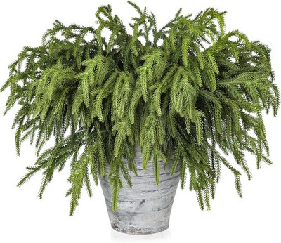 30 Pcs Pine es - 18 Inch Artificial Green Pine Stem - Real