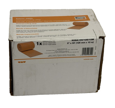 New Schluter-KERDI Waterproofing Strip 5  x33' KEBA100/125/10m Seals