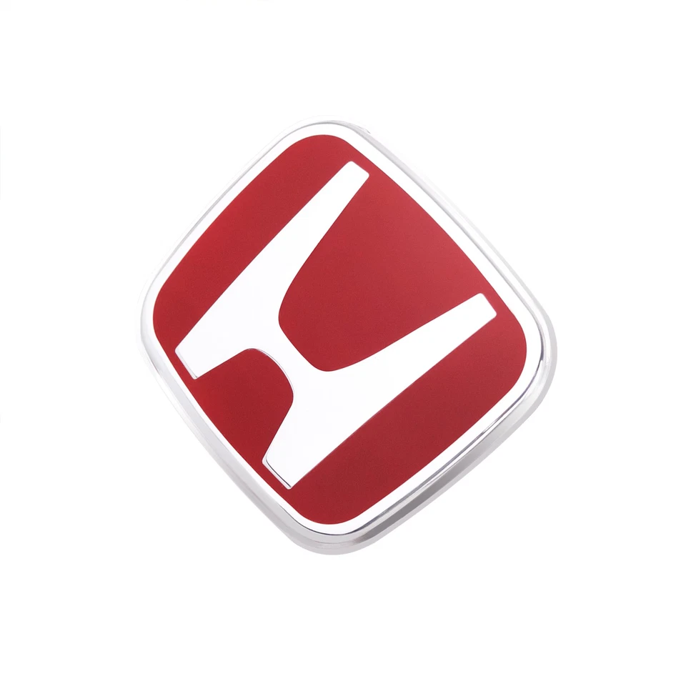 Red Steering Wheel Emblem Fits For Honda 2006-21 Civic Accord Racing Badge 50*40 Foto 3 de 4