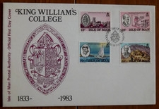 Isle of Man - King William s College 150 years - 18 May 1983 - FDC + Insert