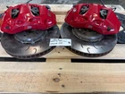 18-24 AUDI S5 S4 B9 OEM RED FRONT BRAKE CALIPERS W/ 034 2 PC ROTORS PADS HARDWAR