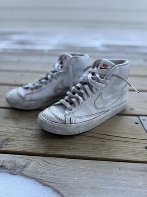 Nike Blazers Mid 77, Vintage, All Leather, Heavy Wear, 6.5 Y/Men or Women s 8 
