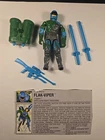 VINTAGE 1992 GIJOE FLAK-VIPER 100% COMPLETE NR-MT UNBROKEN FILECARD