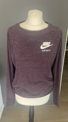 Sweat Nike Chiné Violet Style Vintage T M (38) - Photo 1/4