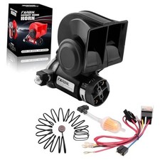 Air Horn Kit 12V 150db Loud Horn for Car/Truck,with 12v black horn with button