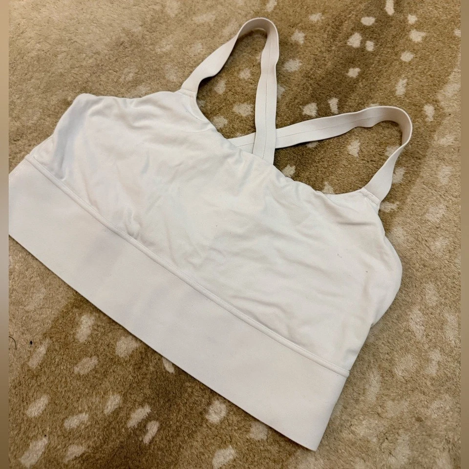 Sujetador Deportivo Athleta Off White Racerback Mujer Talla XL Foto 4 de 4