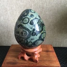 287g natural kambaba jasper crystal stone egg +base md2891