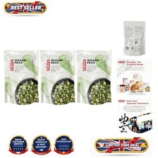 Fiery Wasabi Peas - 100g x 3 – High-Fiber, Snack with Natural Sweetness