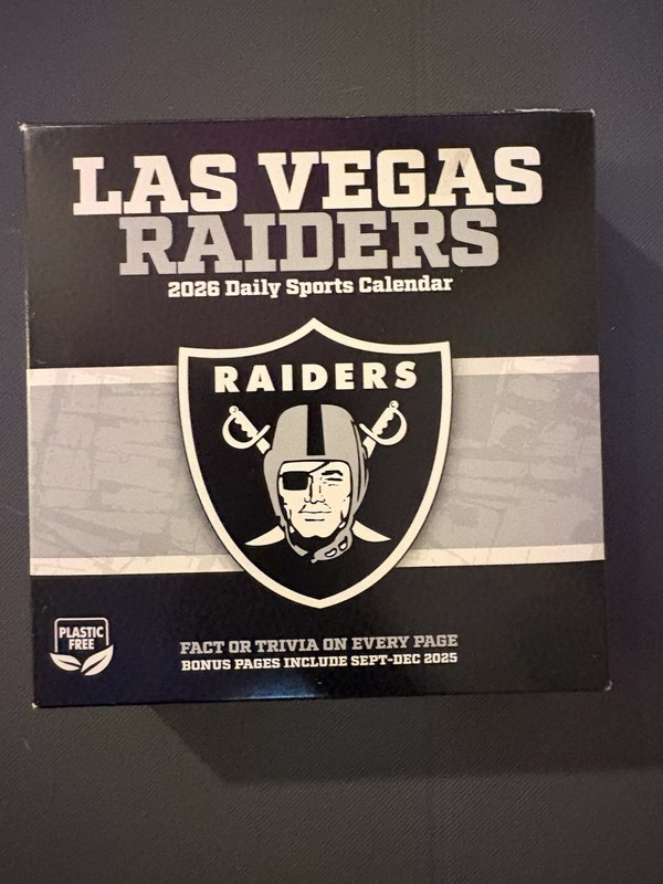 NFL Las Vegas Raiders 2026 Daily Sports Fact Or Trivia  Calendar