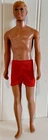 Vintage 1971 Mattel Sun Set Malibu Barbie Ken Doll #1088 Red Trunks