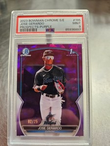 2023 Bowman Chrome Sapphire Edition - Prospects Jose Gerardo #BCP-195 Purple /25