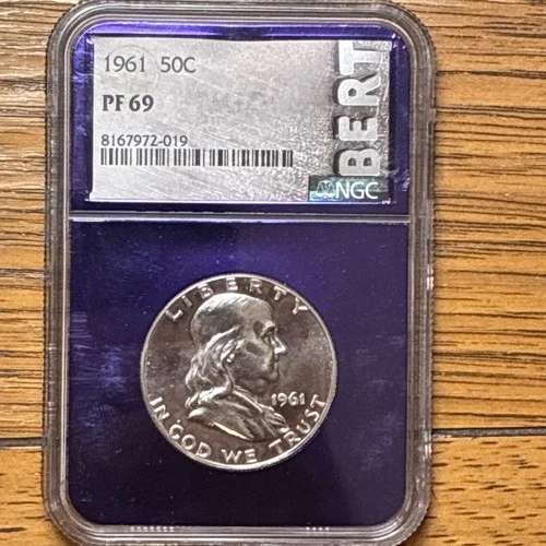 1961 Franklin Half Dollar 50c Proof NGC PF 69