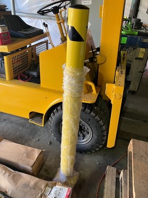(1) new U-line H-6290F standard safety bollard 4.5'' x 60''