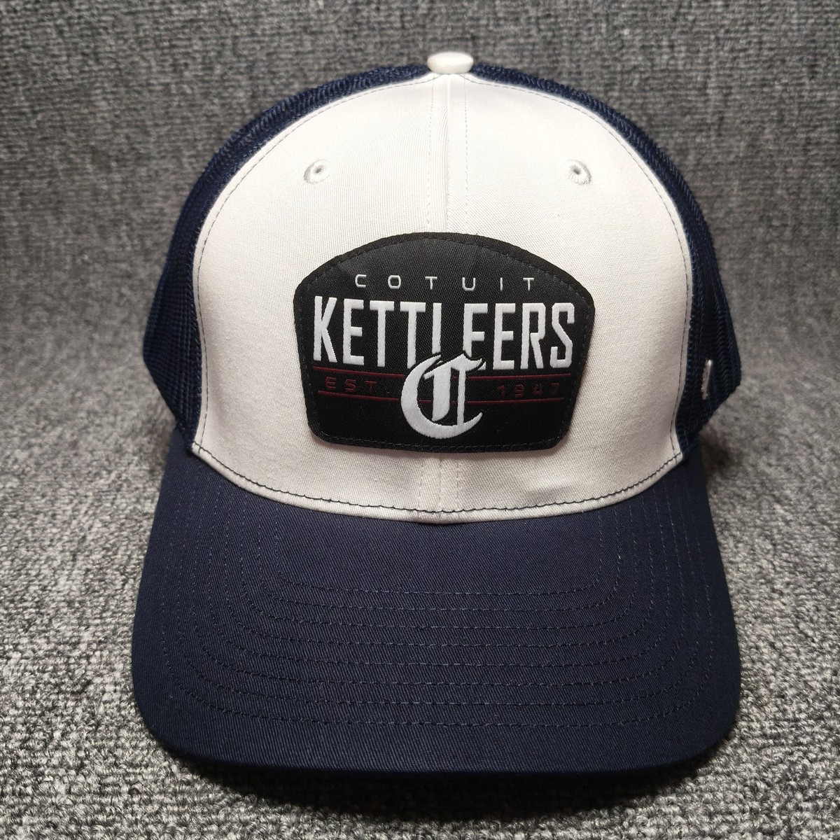 '47 Brand Cotuit Kettleers Cape Cod Baseball Trucker Hat Cap Navy White Snapback