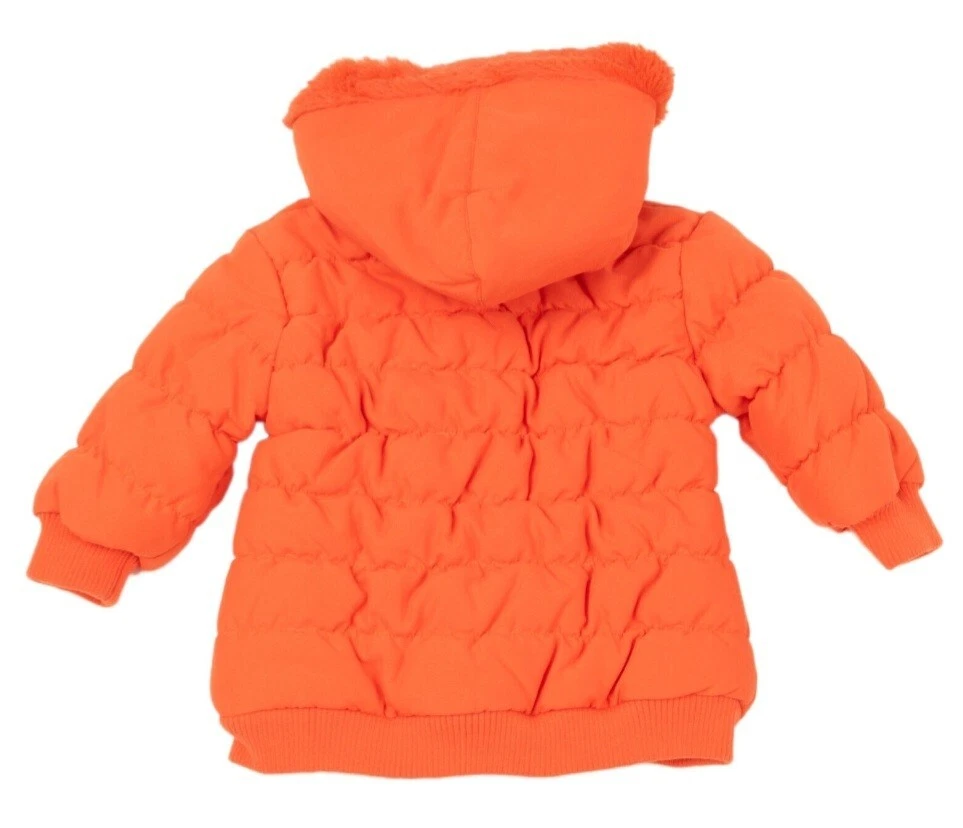 Agatha Ruiz de la Prada Giacca Trapuntata Imbottita Cappotto Arancione Zip Toggles 3mth Nuovo con etichette