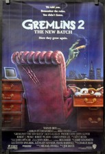 GREMLINS 2 1990 ORIGINAL 27X40 SS GEROLLT FILMPLAKAT ZACH GALLIGAN PHOEBE CATES